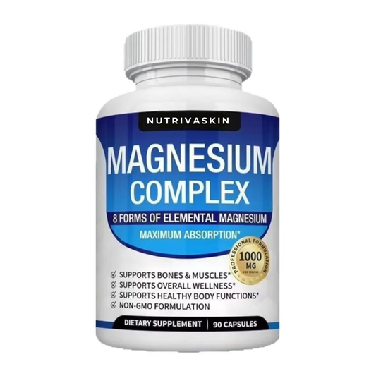 NutrivaSkin™ Magnesium Complex (8-in-1, 1000mg, 90 Capsules)
