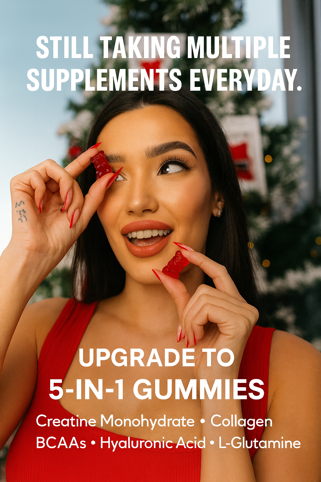 5 in 1 BerryBoost+ Pure Creatine Monohydrate Gummies